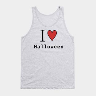 I Love Halloween Horror Tank Top